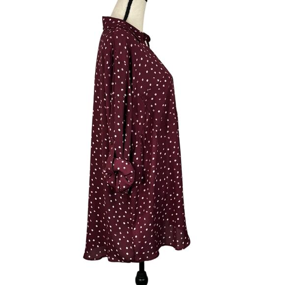 Maurices 3X-Large Top Button-Up Long Roll-Tab Sleeves Pockets Lightweight Collar - Picture 6 of 11